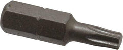 Irwin - 1/4" Drive T20 Torx Screwdriver Bit - 1" OAL, Insert Bit - All Tool & Supply