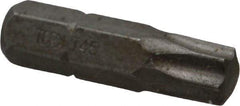 Irwin - 5/16" Drive T45 Torx Screwdriver Bit - 1-1/4" OAL, Insert Bit - All Tool & Supply