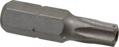 Irwin - 1/4" Drive T27 Torx Screwdriver Bit - 1" OAL, Tamper Resistant Bit - All Tool & Supply