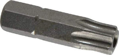 Irwin - 1/4" Drive T40 Torx Screwdriver Bit - 1" OAL, Tamper Resistant Bit - All Tool & Supply