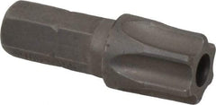 Irwin - 5/16" Drive T55 Torx Screwdriver Bit - 1-1/4" OAL, Tamper Resistant Bit - All Tool & Supply