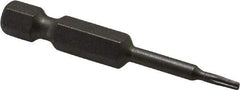 Irwin - T6 Torx Bit - 1/4" Hex Drive, 1-15/16" OAL - All Tool & Supply