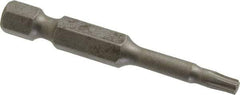 Irwin - T15 Torx Bit - 1/4" Hex Drive, 1-15/16" OAL - All Tool & Supply