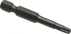 Irwin - T20 Torx Bit - 1/4" Hex Drive, 1-15/16" OAL - All Tool & Supply