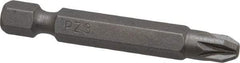 Irwin - PZ.3 Posidriv Screwdriver Bit - 1/4" Hex Drive, 1-15/16" OAL - All Tool & Supply