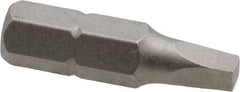 Irwin - 1/4" Drive, #2 Square Recess Screwdriver Bit - 1" OAL - All Tool & Supply