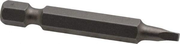 Irwin - #1" Square Size Square Recess Bit - 1/4" Hex Drive, 1-15/16" OAL - All Tool & Supply