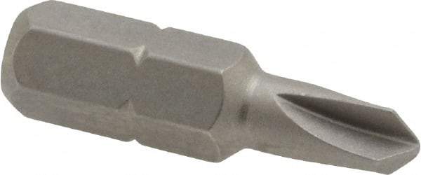 Irwin - 1/4" Drive, #1 Torq-Set Screwdriver Bit - 1" OAL - All Tool & Supply