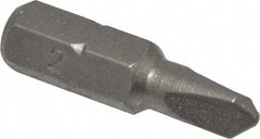 Irwin - 1/4" Drive, #2 Tri-Wing Screwdriver Bit - 1" OAL - All Tool & Supply