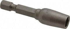 Irwin - 1/4" Magnetic Nutsetter - 1/4" Hex Drive, 1-15/16" OAL, 7/16" Socket Nose Diam - All Tool & Supply