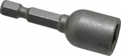 Irwin - 7/16" Magnetic Nutsetter - 1/4" Hex Drive, 1-7/8" OAL, 5/8" Socket Nose Diam - All Tool & Supply