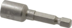 Irwin - 15/64" Magnetic Nutsetter - 1/4" Hex Drive, 1-11/16" OAL, 1/2" Socket Nose Diam - All Tool & Supply