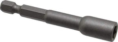 Irwin - 1/4" Magnetic Nutsetter - 1/4" Hex Drive, 2-9/16" OAL, 7/16" Socket Nose Diam - All Tool & Supply