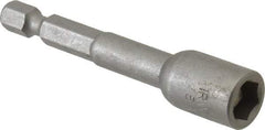 Irwin - 5/16" Magnetic Nutsetter - 1/4" Hex Drive, 2-9/16" OAL, 1/2" Socket Nose Diam - All Tool & Supply