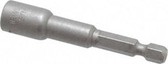 Irwin - 5/16" Magnetic Nutsetter - 1/4" Hex Drive, 2-9/16" OAL, 1/2" Socket Nose Diam - All Tool & Supply