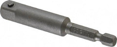 Irwin - 3/8" Square Size Hex to Square Adapter - 1/4" Hex Drive, 3" OAL - All Tool & Supply