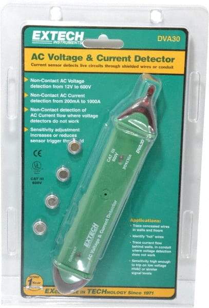 Extech - 12 VAC to 600 VAC, Voltage Tester - LR44 Power Supply - All Tool & Supply