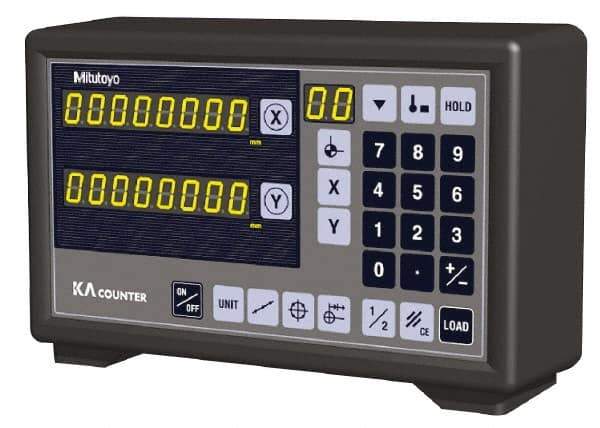 Mitutoyo - 2 Axes, Lathe & Milling Compatible DRO Counter - LED Display - All Tool & Supply
