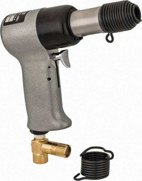 US Airtool - 3/32 & 5/32" Capacity, Air Riveting Hammer - 2-1/4" Long Stroke, 1/4" Inlet - All Tool & Supply