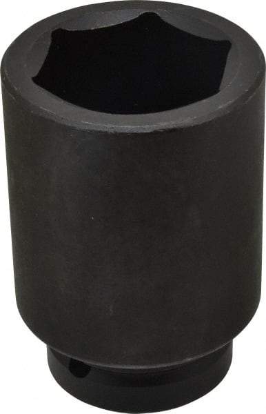 Proto - 1" Drive 2-1/8" Deep Impact Socket - 6 Points, 4-1/2" OAL - All Tool & Supply