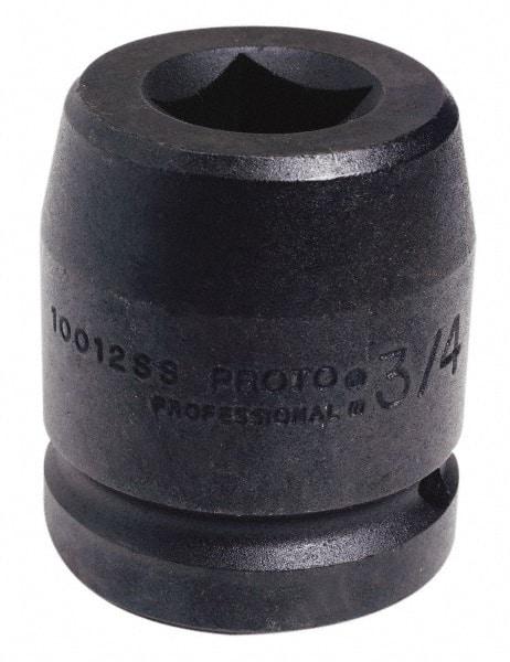 Proto - 1" Drive 80mm Impact Socket - 6 Points, 4" OAL - All Tool & Supply