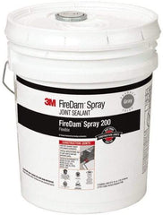 3M - 5 Gal Pail Gray Elastomer Joint Sealant - 110°F Max Operating Temp, 24 hr Full Cure Time, Series Spray 200 - All Tool & Supply