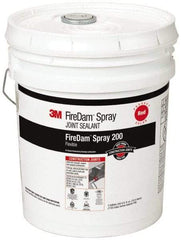 3M - 5 Gal Pail Red Elastomer Joint Sealant - 110°F Max Operating Temp, 24 hr Full Cure Time, Series Spray 200 - All Tool & Supply