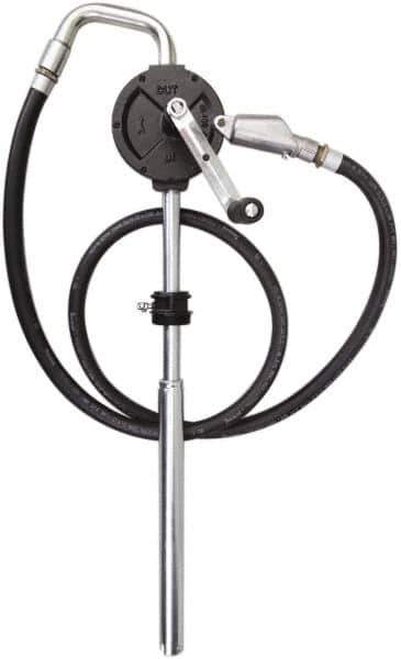 PRO-LUBE - Oil Lubrication 10 Gal/min Flow Cast Iron Rotary Hand Pump - For 15 to 55 Gal Container, Use with Diesel Fuel, Kerosene & Petroleum-Based Fluids, Do Not Use with Water-Based Media - All Tool & Supply