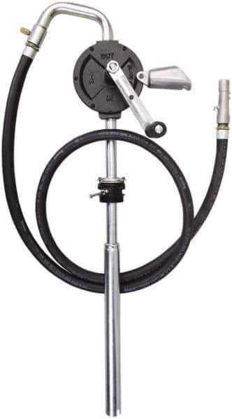 PRO-LUBE - Oil Lubrication 10 Gal/min Flow Cast Iron Rotary Hand Pump - For 15 to 55 Gal Container, Use with Alcohols, Gasoline, Naphtha & Solvents, Do Not Use with Water-Based Media - All Tool & Supply