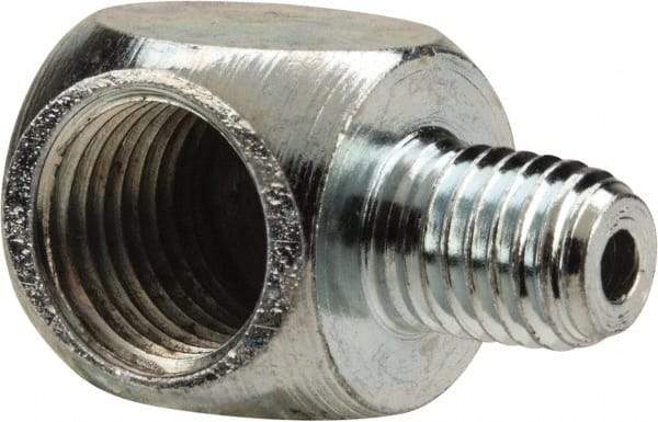 PRO-LUBE - 90° Head Angle, 1/4-27 NPT Steel Grease Fitting Adapter - 1/2" Hex - All Tool & Supply