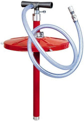 PRO-LUBE - Aluminium, NBR, PVC & Steel Hand Operated Drum Pump - 8 oz per Stroke, For 5 to 6-1/2 Gal Drums, For Tire Sealant - All Tool & Supply