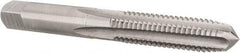 Hertel - 5/16-18 UNC 4 Flute Bright Finish High Speed Steel Straight Flute Standard Hand Tap - Plug, Right Hand Thread, 2-23/32" OAL, 1-1/8" Thread Length, H7 Limit, Oversize - All Tool & Supply