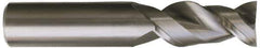 Kennametal - 1/4", 2 Flute, Single End, Solid Carbide, 0.03" Corner Radius End Mill - 2-1/2" OAL, 45° Helix, Right Hand Flute, 1/2" LOC, Right Hand Cut - All Tool & Supply