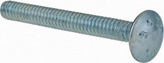 Value Collection - #10-24 UNC 1-3/4" Length Under Head, Standard Square Neck, Carriage Bolt - Grade 2 Steel, Zinc-Plated Finish - All Tool & Supply