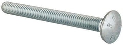 Value Collection - 5/16-18 UNC 3-1/4" Length Under Head, Standard Square Neck, Carriage Bolt - Grade 2 Steel, Zinc-Plated Finish - All Tool & Supply