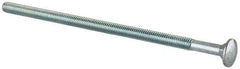 Value Collection - 5/16-18 UNC 7" Length Under Head, Standard Square Neck, Carriage Bolt - Grade 2 Steel, Zinc-Plated Finish - All Tool & Supply