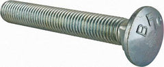 Value Collection - 5/8-11 UNC 4-1/2" Length Under Head, Standard Square Neck, Carriage Bolt - Grade 2 Steel, Zinc-Plated Finish - All Tool & Supply