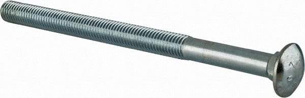 Value Collection - 5/8-11 UNC 9" Length Under Head, Standard Square Neck, Carriage Bolt - Grade 2 Steel, Zinc-Plated Finish - All Tool & Supply