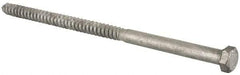 Value Collection - 1/2" Screw, 10" Length Under Head, Steel, Hex Head Lag Screw - Hot Dipped Galvanized, Grade 2 - All Tool & Supply