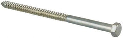 Value Collection - 1/2" Screw, 9" Length Under Head, Steel, Hex Head Lag Screw - Zinc Plated, Grade 2 - All Tool & Supply