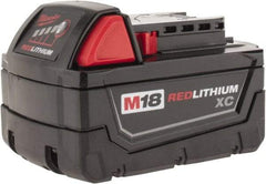 Milwaukee Tool - 18 Volt Lithium-Ion Power Tool Battery - 3 Ahr Capacity, 1 hr Charge Time, Series M18 XC RED - All Tool & Supply