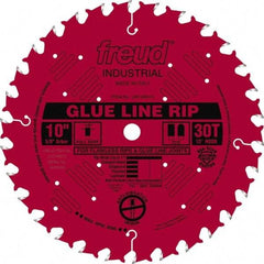 Freud - 10" Diam, 5/8" Arbor Hole Diam, 30 Tooth Wet & Dry Cut Saw Blade - Carbide-Tipped, Standard Round Arbor - All Tool & Supply