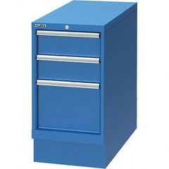 LISTA - 3 Drawer, 66 Compartment Bright Blue Steel Modular Storage Cabinet - All Tool & Supply