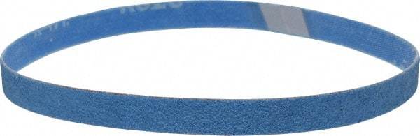 Norton - 1/2" Wide x 18" OAL, 60 Grit, Zirconia Alumina Abrasive Belt - Zirconia Alumina, Medium, Coated, X Weighted Cloth Backing, Series R823 - All Tool & Supply