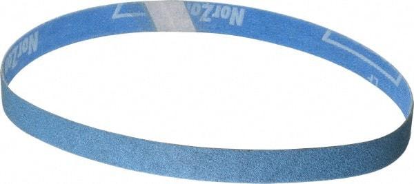 Norton - 3/4" Wide x 20-1/2" OAL, 80 Grit, Zirconia Alumina Abrasive Belt - Zirconia Alumina, Medium, Coated, X Weighted Cloth Backing, Series R823 - All Tool & Supply