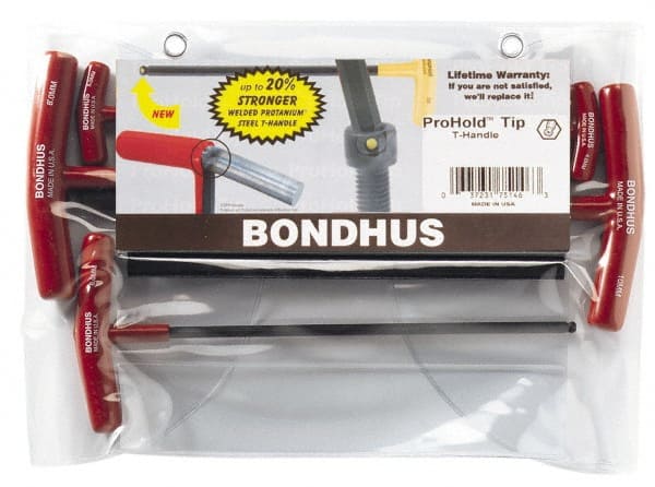 Bondhus - 5 Piece T-Handle Hex Key Set - All Tool & Supply