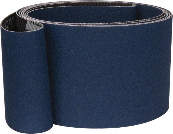 Norton - 3" Wide x 132" OAL, 36 Grit, Zirconia Alumina Abrasive Belt - Zirconia Alumina, Very Coarse, Coated, Y Weighted Cloth Backing, Series R824 - All Tool & Supply