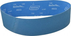 Norton - 4" Wide x 36" OAL, 100 Grit, Zirconia Alumina Abrasive Belt - Zirconia Alumina, Fine, Coated, X Weighted Cloth Backing - All Tool & Supply