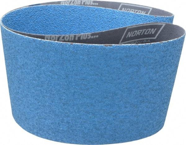 Norton - 6" Wide x 48" OAL, 36 Grit, Zirconia Alumina Abrasive Belt - Zirconia Alumina, Very Coarse, Coated, Y Weighted Cloth Backing, Dry, Series R821 - All Tool & Supply