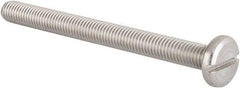 Value Collection - M8x1.25 Metric Coarse, 90mm Length Under Head Slotted Drive Machine Screw - Pan Head, Grade 18-8 & A2 Stainless Steel, Uncoated, Without Washer - All Tool & Supply